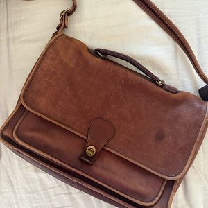 VTG Coach leather briefcase messenger